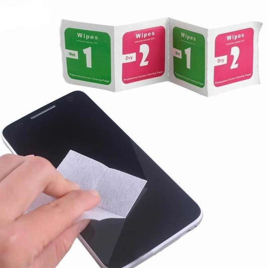 WET-DRY Wipes 2 in1 Set for Smart Phone and Tablet Screen Cleaning Alcohol | FPC