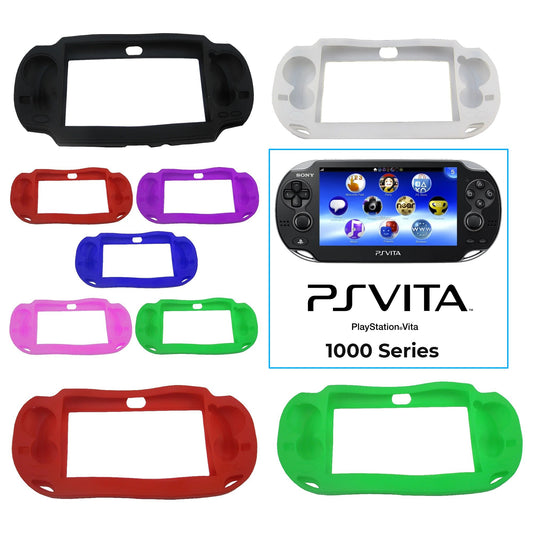 for PS Vita 1000 - Soft Silicone Rubber Bumper Protective Case Cover | FPC