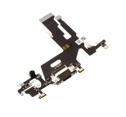 for Apple iPhone 11 - Black USB Charging Port Mic Flex Cable Ribbon | FPC