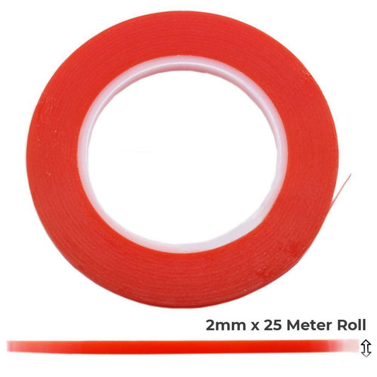 2mm x 25m Red PET Double Sided Adhesive Tape for iPad iPhone Repairs | FPC