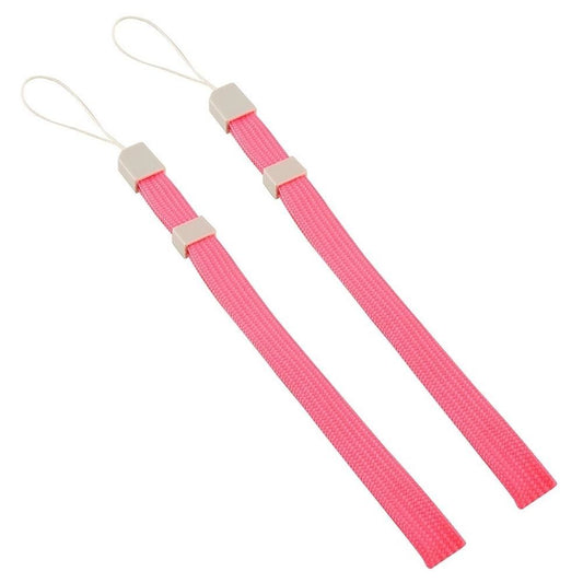 2x Pink & Grey Adjustable Wrist Strap For Wii Remote Switch Vita PSP 3DS | FPC