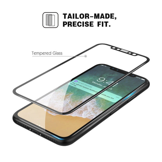 for iPhone XR/XS/X - Edge 4D Full Coverage Tempered Glass Screen Protector | FPC