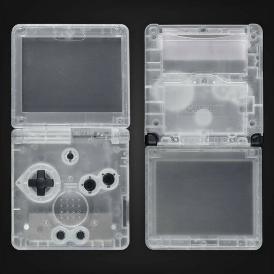 for Gameboy Advance SP - Clear Replacement Full Housing Shell & Lens | FPC