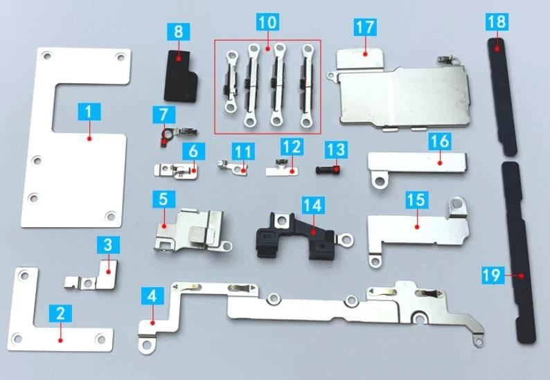 for iPhone 11  - OEM Replacement Internal Small Bracket Clip Part Set | FPC