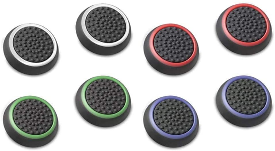 for PS5 / Xbox Series X - 2x Striped Silicone Thumb Stick Grip Cover | FPC