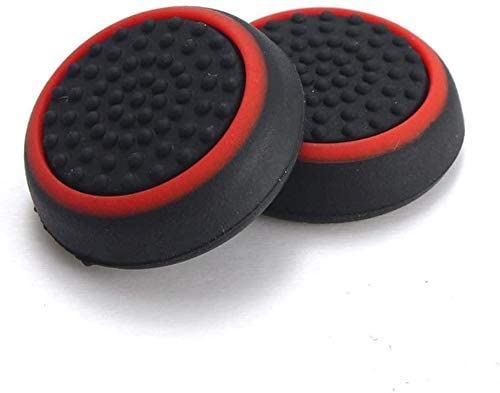 for PS5 / Xbox Series X - 2x Striped Silicone Thumb Stick Grip Cover | FPC