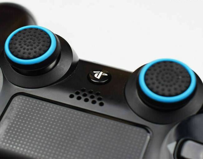 for PS5 / Xbox Series X - 2x Striped Silicone Thumb Stick Grip Cover | FPC