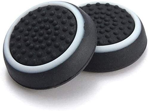 for PS5 / Xbox Series X - 2x Striped Silicone Thumb Stick Grip Cover | FPC