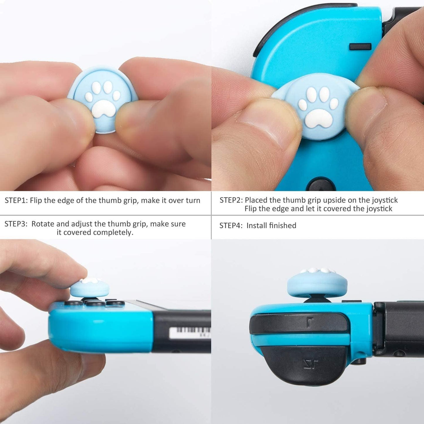 for Switch | Lite | OLED - Dog Paw Silicone Thumb Stick Grip Cover Caps