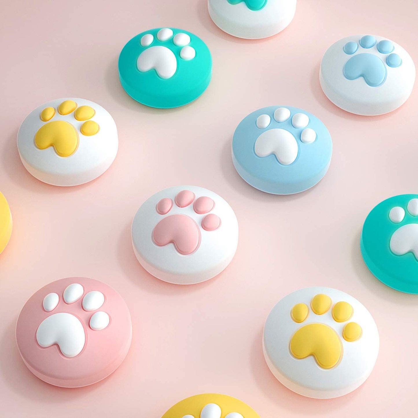 for Switch | Lite | OLED - Dog Paw Silicone Thumb Stick Grip Cover Caps