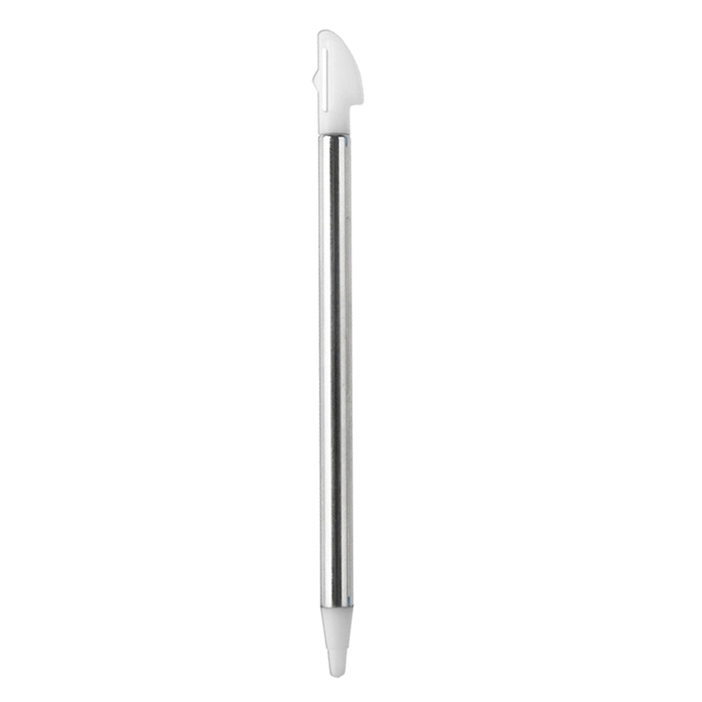 for Nintendo 3DS XL - 2 White Metal Retractable Extendable Stylus Touch Pens