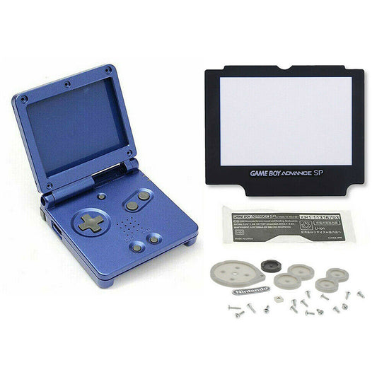 for Gameboy Advance SP - Blue Replacement Full Housing Shell & Lens | FPC