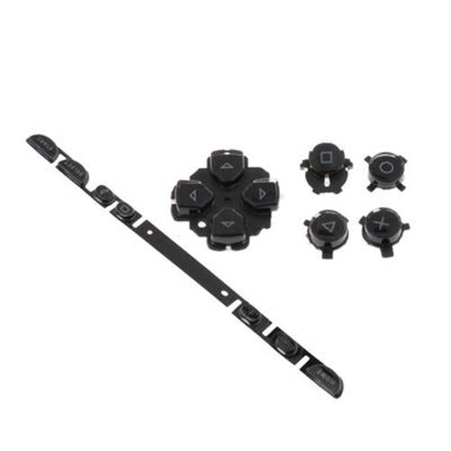 for Sony PSP 1003 1000 Series - Black Replacement Button Set Kit | FPC