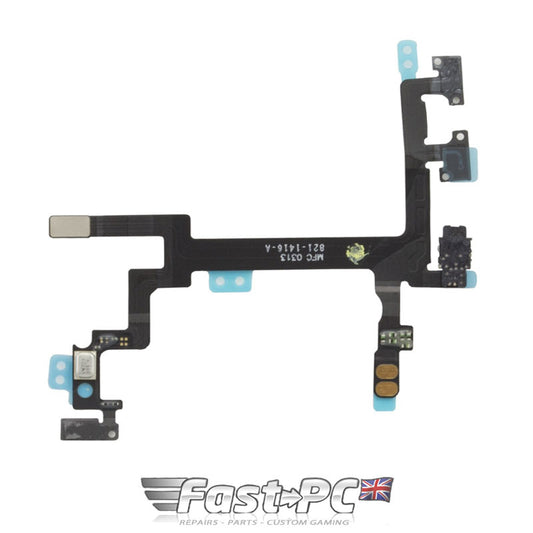 for iPhone 5 - Power Lock Main On Off Mute Volume Button Flash Flex Cable | FPC