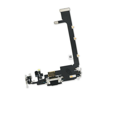 for iPhone 11 Pro Max - Black USB Charging Port Flex Cable (Without PCB) | FPC