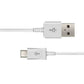 For Xbox One PS4 Controllers - 3m Long White Micro USB Charging Lead Cable