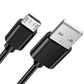 For Xbox One & 360 Controllers - Black 3m Long Micro USB Charging Cable Lead