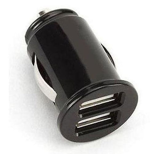 Small Dual Twin 2 Port Usb 12v Universal Car Socket Lighter Charger Adapter