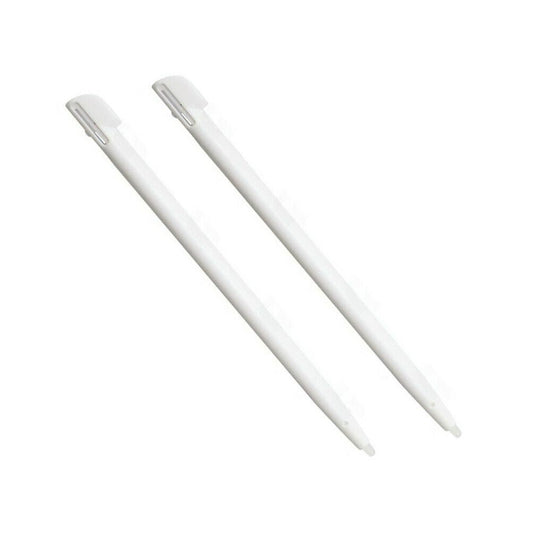 for Nintendo 2DS (Flat) - 2 White Replacement Touch Stylus Pens | FPC