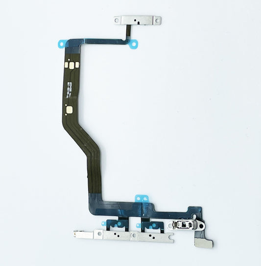for iPhone 12 Pro Max - Power Volume Mute Button Switch Flex Cable w/Metal | FPC