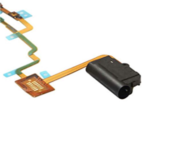 For iPod Nano 7 - Black Headphone Audio Jack Power Volume Button Flex Cable