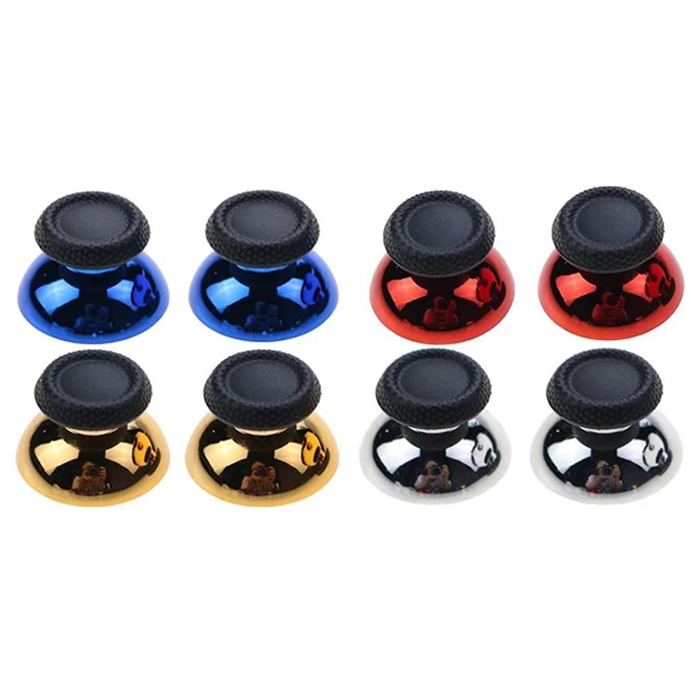 for Sony PS5 - 2x Chrome Look Replacement Analog Thumb Stick Grips | FPC