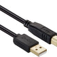 Black Printer Scanner Cable Lead USB A-Male to B-Male Gold plated | FPC