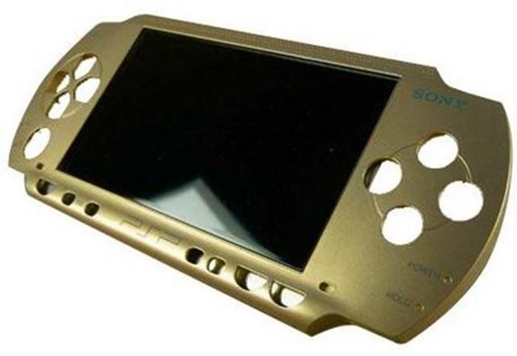 for PSP 1000 Series - Gold Front Screen Face Plate Fascia Cover | FPC