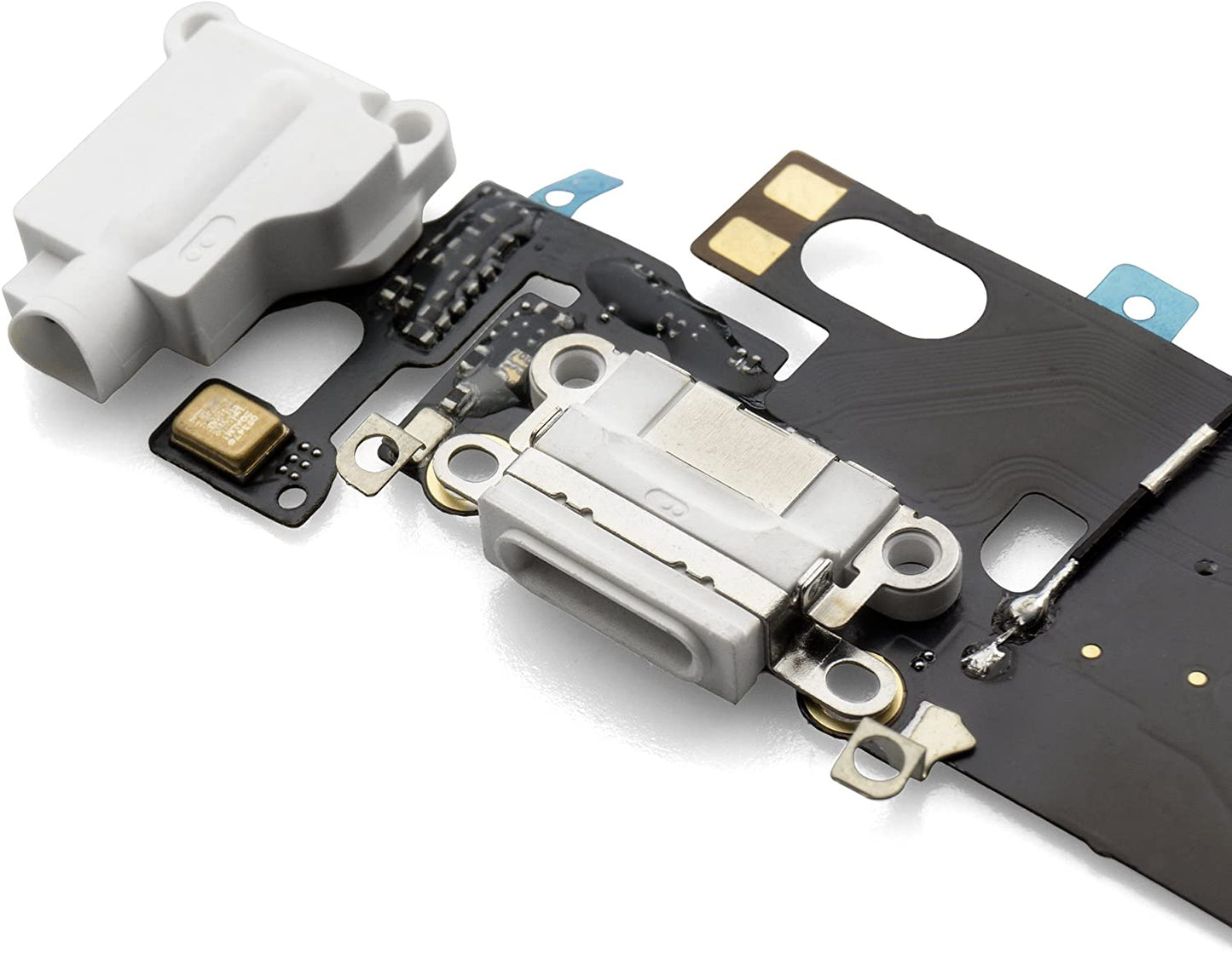 for Apple iPhone 6 - White USB Charging Port Mic Headphone Jack Flex Cable | FPC