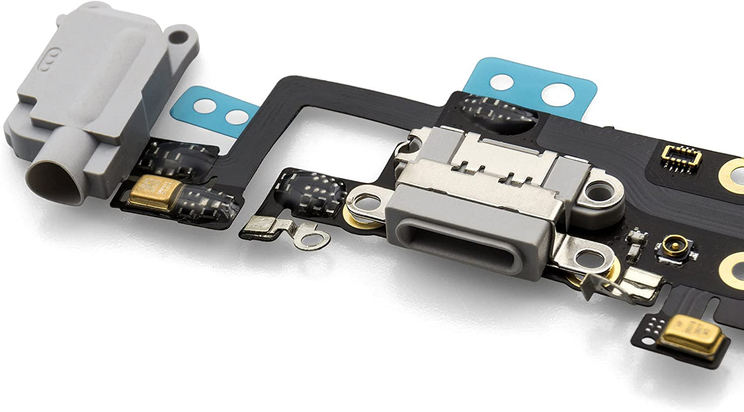 for iPhone 6S Plus - Black USB Charging Port Mic Headphone Jack Flex Cable | FPC