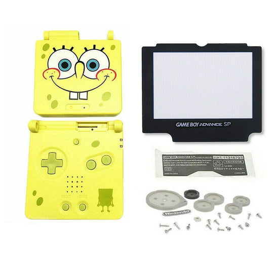 for Gameboy Advance SP - Spongebob Replacement Full Housing Shell & Lens | FPC