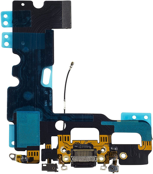 for Apple iPhone 7 - Black USB Charging Port & Mic Flex Cable | FPC