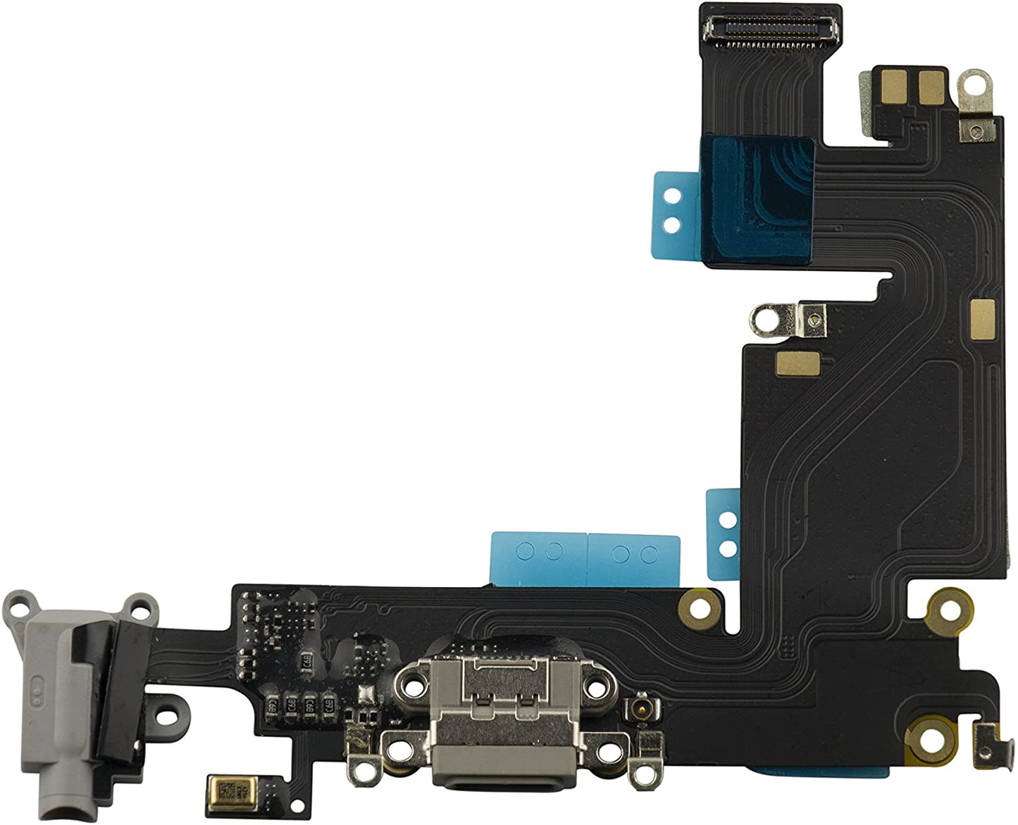 for iPhone 6 Plus - Black USB Charging Port Mic Headphone Jack Flex Cable | FPC