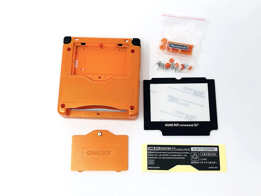 for Gameboy Advance SP - Orange Replacement Full Housing Shell & Lens | FPC