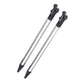 for Nintendo NEW 3DS XL - 2x Black Metal Extendable Stylus Touch Pens | FPC