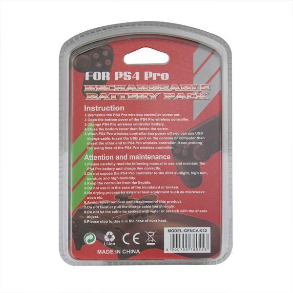 for PS4 PRO & Slim - LIP1522 2000mAh Compatible Controller Battery & Lead