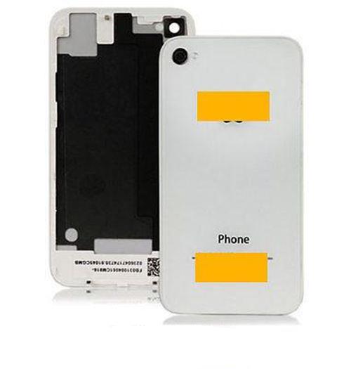 for iPhone 4 - White Glass Back Rear Housing Cover Replacement | FPC