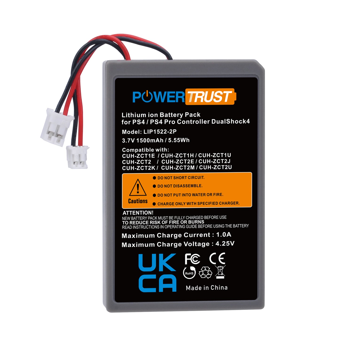 for PS4 | Pro | Slim Controller - LIP1522-2P Dual Use Replacement Battery