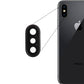 for iPhone X - Black Replacement Sapphire Glass Camera Lens & Housing | FPC