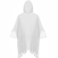 2x Adult 2x Kids Waterproof Hooded Rain Poncho for Theme Park Camping Festival