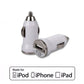 White Small 12v USB Car Charger & OLD TYPE 30 pin iPhone Sync Lead | FPC
