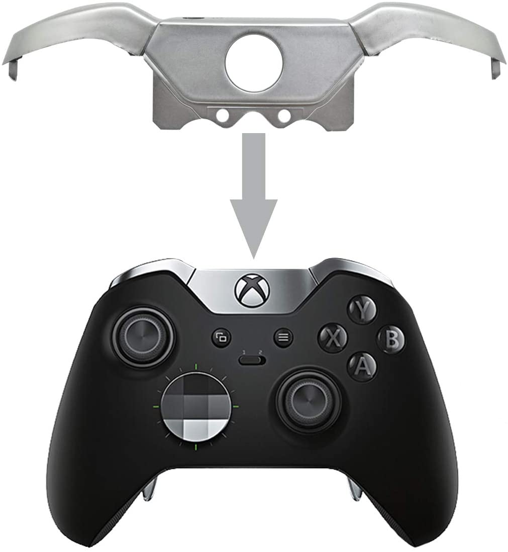 for Xbox One Elite - Silver LB RB Trigger Bumper Button & Guide Surround