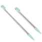 for Nintendo DS Lite - 2x Ice Blue Turquoise Metal Retractable Stylus Pens | FPC