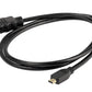 Premium Micro HDMI to Standard HDMI Cable - Go Pro & Tesco Hudl to TV 4K