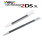 for Nintendo NEW 2DS XL - 2x White Metal Retractable Extendable Stylus Pens |FPC