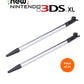 for Nintendo NEW 3DS XL - 2x Black Metal Extendable Stylus Touch Pens | FPC