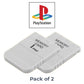 for Sony Playstation - 2x 1MB Memory Card Replacement 15 Save Blocks (PS1) | FPC