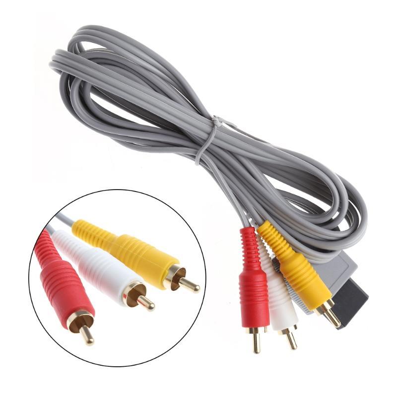 for Nintendo Wii - AV TV Audio Video Lead Cable RCA Red Yellow White | FPC
