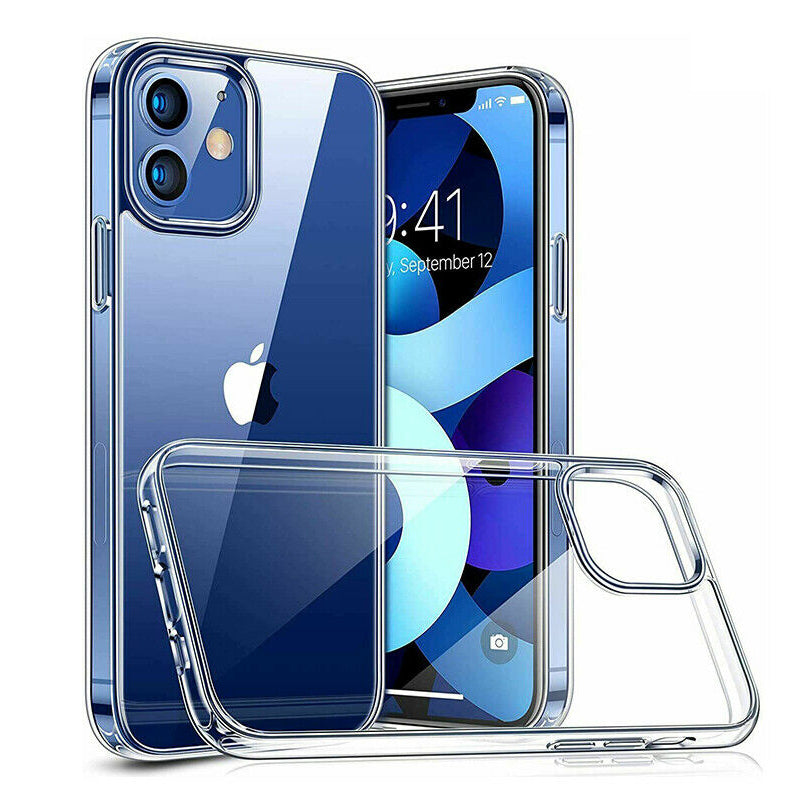 Silicone Case For iPhone 14 Pro Max Plus 13 11 12 XR 7 8 Clear Shockproof Cover