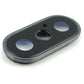 for iPhone X - Silver Replacement Sapphire Glass Camera Lens & Housing |FPC